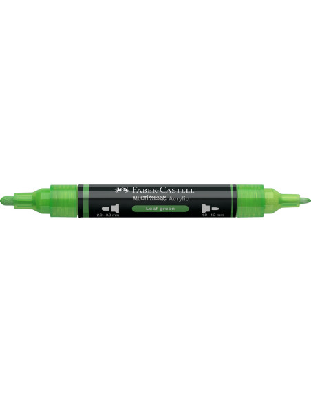 FC185912-5,Marker acrilic multimark cul. 112 verde frunza Faber-castell - Set 5
