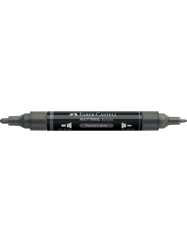 FC185981-5,Marker acrilic multimark cul. 181 gri payne Faber-castell - Set 5