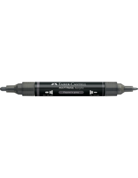 FC185981-5,Marker acrilic multimark cul. 181 gri payne Faber-castell - Set 5