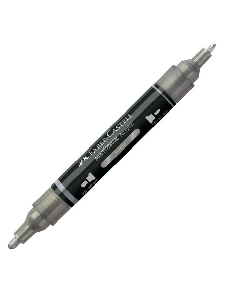 FC185951-5,Marker acrilic multimark cul. 251 argintiu Faber-castell - Set 5