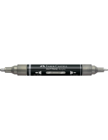 FC185951-5,Marker acrilic multimark cul. 251 argintiu Faber-castell - Set 5
