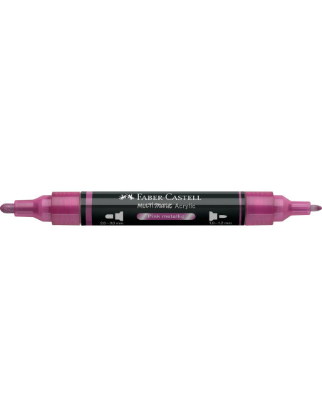 FC185990-5,Marker acrilic multimark cul. 290 roz metalizat Faber-castell - Set 5