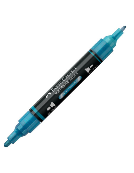 FC185993-5,Marker acrilic multimark cul. 292 albastru metalizat Faber-castell - Set 5