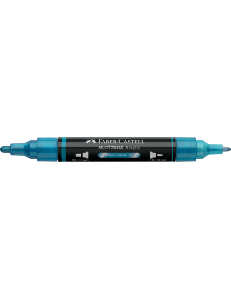 FC185993-5,Marker acrilic multimark cul. 292 albastru metalizat Faber-castell - Set 5