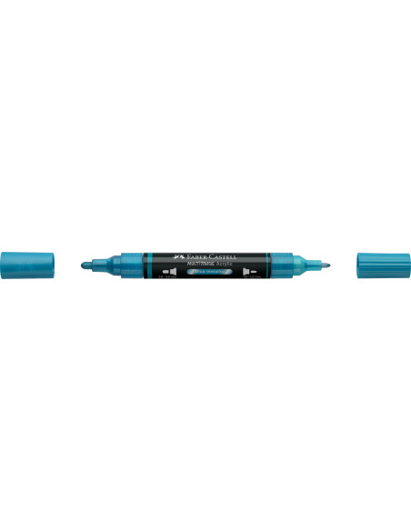 FC185993-5,Marker acrilic multimark cul. 292 albastru metalizat Faber-castell - Set 5