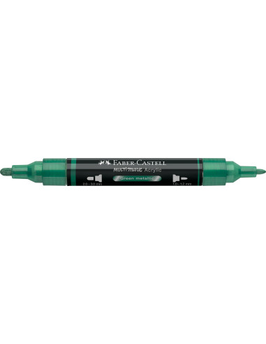 FC185995-5,Marker acrilic multimark cul. 295 verde metalizat Faber-castell - Set 5