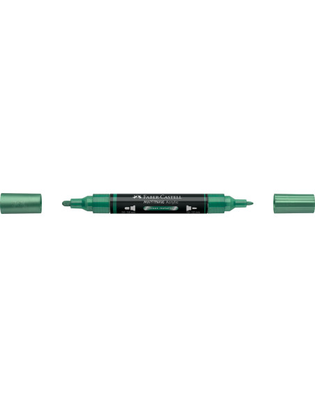 FC185995-5,Marker acrilic multimark cul. 295 verde metalizat Faber-castell - Set 5