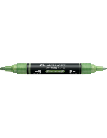 FC185994-5,Marker acrilic multimark cul. 298 verde arctic metalizat Faber-castell - Set 5