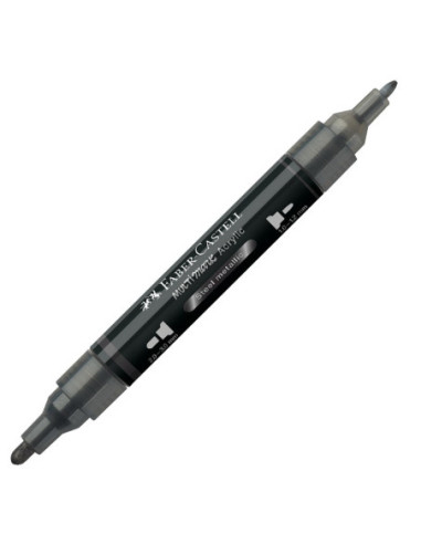 FC185997-5,Marker acrilic multimark cul. 297 otel metalizat Faber-castell - Set 5