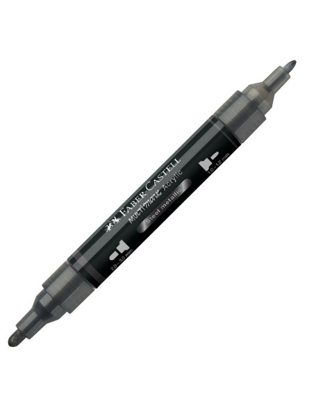 FC185997-5,Marker acrilic multimark cul. 297 otel metalizat Faber-castell - Set 5