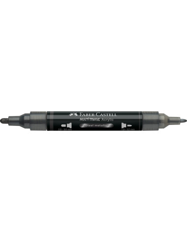 FC185997-5,Marker acrilic multimark cul. 297 otel metalizat Faber-castell - Set 5