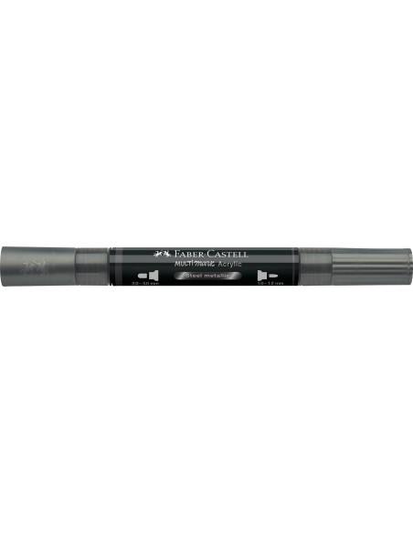 FC185997-5,Marker acrilic multimark cul. 297 otel metalizat Faber-castell - Set 5