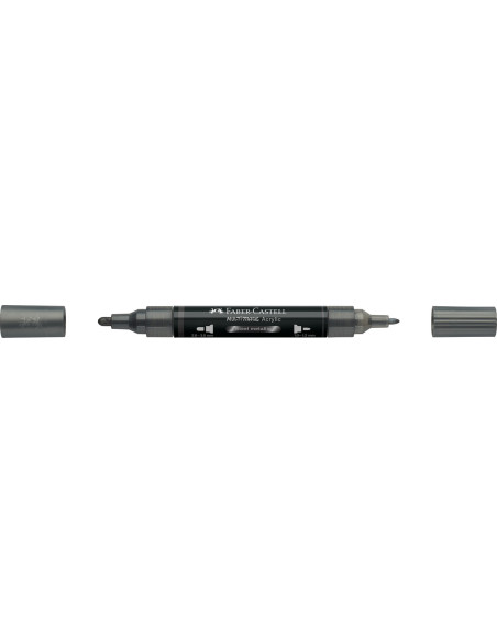 FC185997-5,Marker acrilic multimark cul. 297 otel metalizat Faber-castell - Set 5