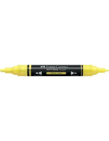 FC185956-5,Marker acrilic multimark cul. 256 galben neon Faber-castell - Set 5