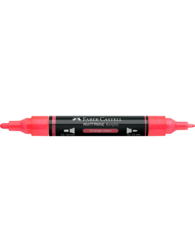 FC185955-5,Marker acrilic multimark cul. 255 portocaliu neon Faber-castell - Set 5