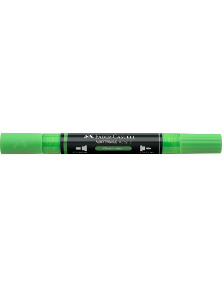 FC185957-5,Marker acrilic multimark cul. 257 verde neon Faber-castell - Set 5