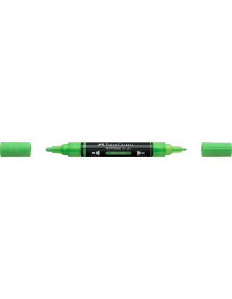 FC185957-5,Marker acrilic multimark cul. 257 verde neon Faber-castell - Set 5