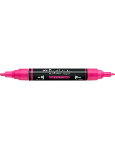 FC185953-5,Marker acrilic multimark cul. 253 roz neon Faber-castell - Set 5