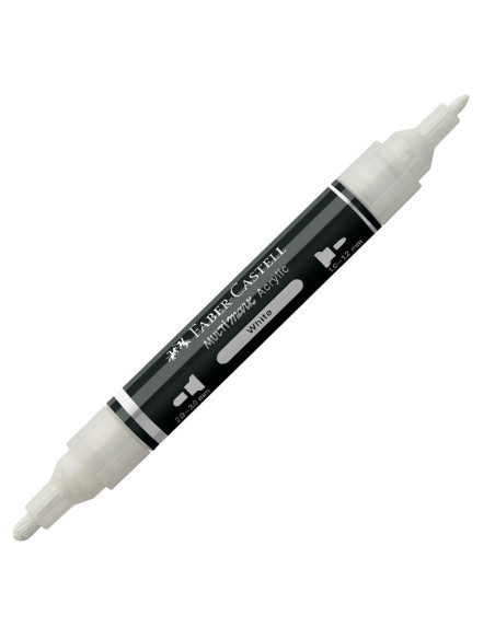 FC185901-5,Marker acrilic multimark cul. 101 alb Faber-castell - Set 5