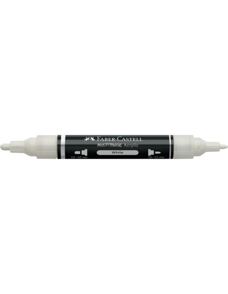 FC185901-5,Marker acrilic multimark cul. 101 alb Faber-castell - Set 5