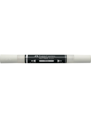 FC185901-5,Marker acrilic multimark cul. 101 alb Faber-castell - Set 5