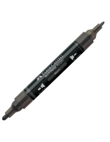 FC185999-5,Marker acrilic multimark cul. 199 negru Faber-castell - Set 5