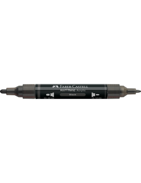 FC185999-5,Marker acrilic multimark cul. 199 negru Faber-castell - Set 5