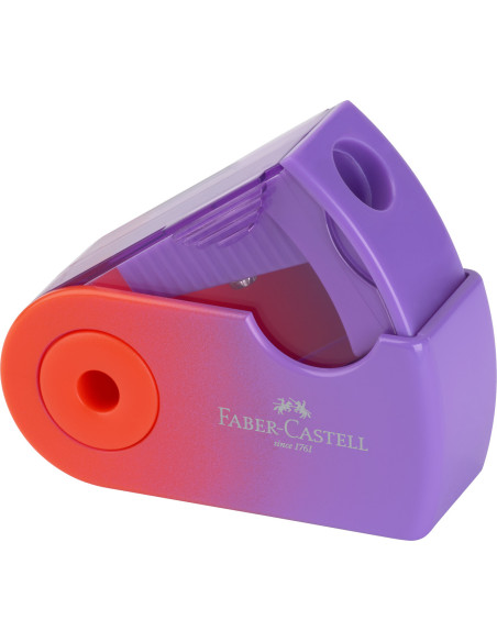 FC182776-12,Ascutitoare plastic simpla sleeve-mini flow Faber-castell - Set 12