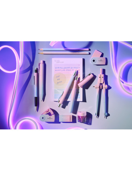 FC182776-12,Ascutitoare plastic simpla sleeve-mini flow Faber-castell - Set 12