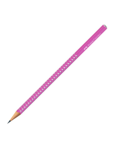 FC118291-12,Creion grafit b sparkle electric fuchsia 2026 Faber-castell - Set 12