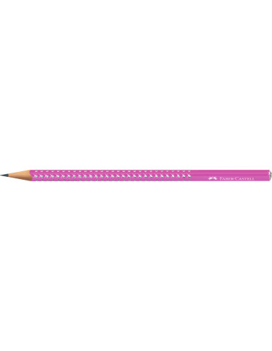 FC118291-12,Creion grafit b sparkle electric fuchsia 2026 Faber-castell - Set 12