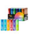 DLE82903,Baterii r3(aaa) alcaline colorate 4 buc/set Deli