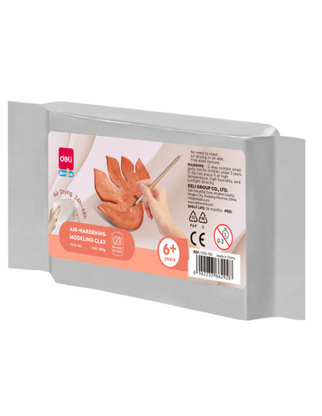 DLEY010-RD,Plastilina modelaj teracota 500g Deli