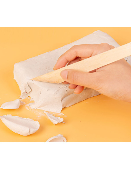 DLEY010-RD,Plastilina modelaj teracota 500g Deli