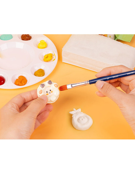 DLEY010-RD,Plastilina modelaj teracota 500g Deli