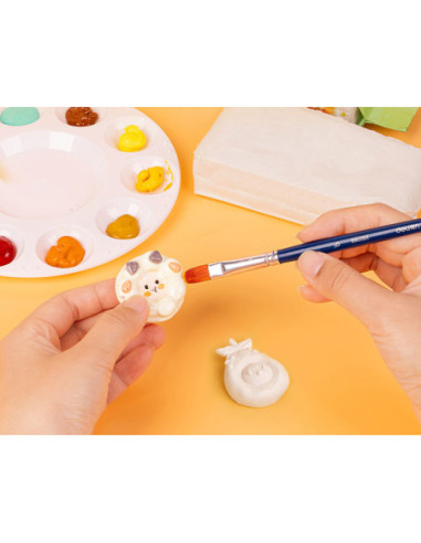DLEY010-WH,Plastilina modelaj alba 500g Deli