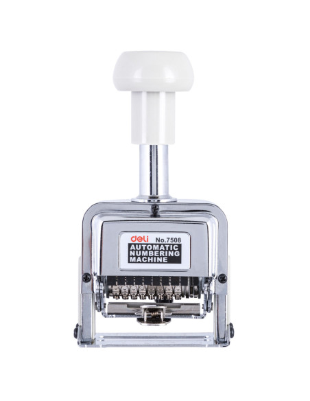 DLE7508,Datiera automata metal 8 caractere Deli