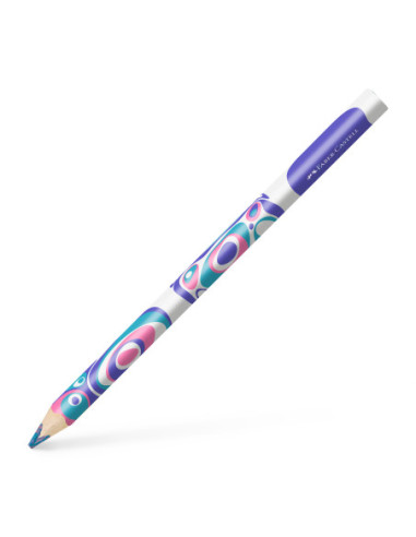 FC116573-12,Creion colorat jumbo multicolor turcoaz-roz-lila Faber-castell - Set 12