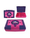 Cutie sandwich compartimentata S-COOL SC3407, 900 ml, Motiv think pink