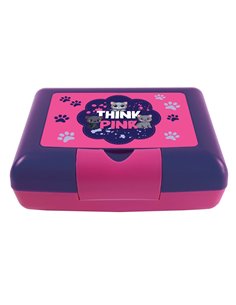 Cutie sandwich compartimentata S-COOL SC3407, 900 ml, Motiv think pink