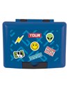 Cutie sandwich compartimentata S-COOL SC3409, 900 ml, Motiv sticker
