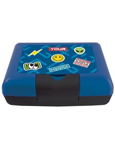 Cutie sandwich compartimentata S-COOL SC3409, 900 ml, Motiv sticker
