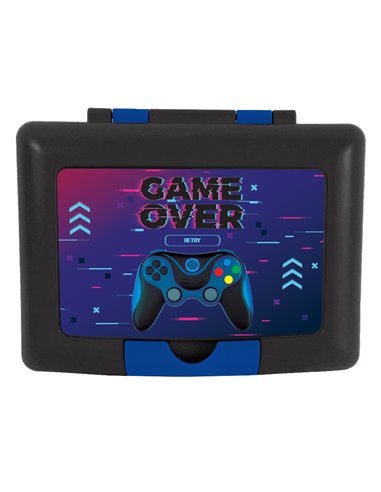 Cutie sandwich compartimentata S-COOL SC3411, 900 ml, Motiv game over