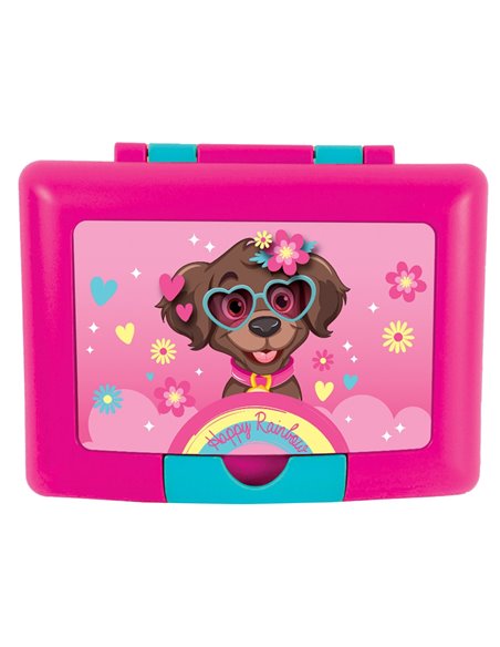 Cutie sandwich compartimentata S-COOL SC3408, 900 ml, Motiv happy rainbow