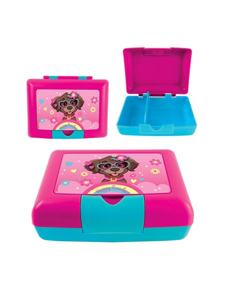 Cutie sandwich compartimentata S-COOL SC3408, 900 ml, Motiv happy rainbow