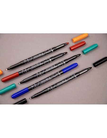 CE361601-10,Marker cd 2 capete negru 0.6/2.5mm 3616 Centropen - Set 10