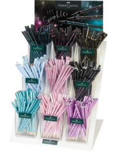 FC118285,Display 9*48 buc creion grafit b grip sparkle 2025 Faber-castell