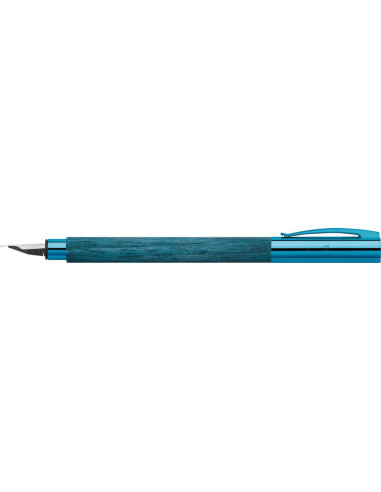FC148031,Stilou ambition blue wood f Faber-castell
