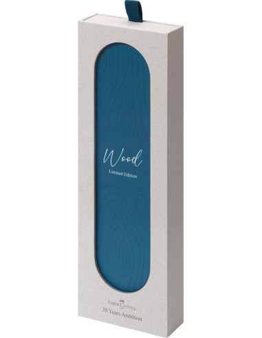 FC148031,Stilou ambition blue wood f Faber-castell