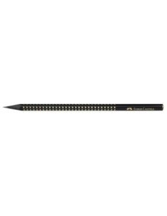 FC118278-12,Creion grafit b grip sparkle lemn negru midnight gold Faber-castell - Set 12 2